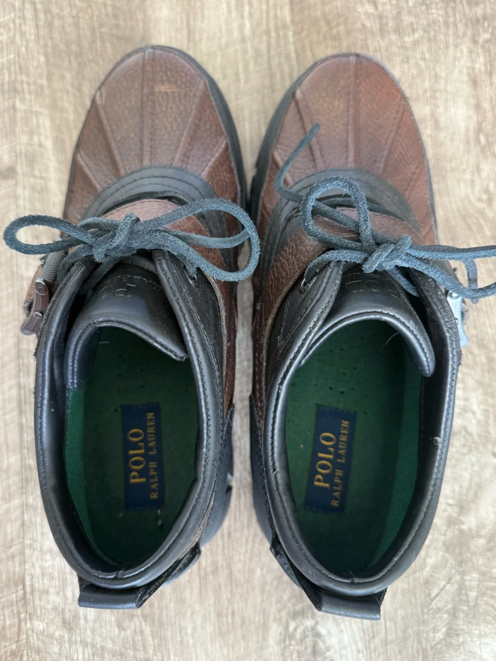 Polo Ralph Lauren Men’s Dover III Brown Leather Buckle Shoes Size 9D